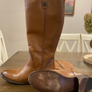 Frye Tan Leather Riding Boots